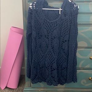 Free people Crochet Sweater